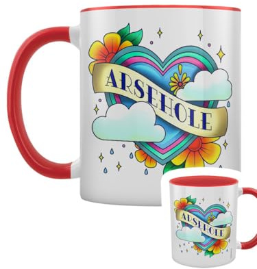 Grindstore Arsehole Tattoo Red Inner 2-Tone Tasse
