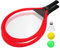 Gogogmee 1 Satz Sportspielzeug für Kinder Racquetballschläger für Männer Strandbälle Federballschläger outdoorspielzeug Outdoor Spielzeug Kinder-Badminton-Spielzeug Kinderschläger Stoff rot