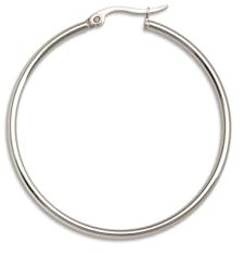 XENOX® Basic Creolen - Damen Ohrringe aus hochwertigem Edelstahl, 100% Wasserfest | X1962