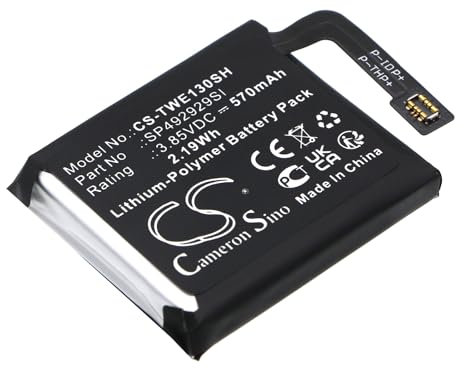 Batteria di ricambio per Ticwatch Pro 3 PN: Ticwatch SP492929SI 570 mAh/2,19 Wh