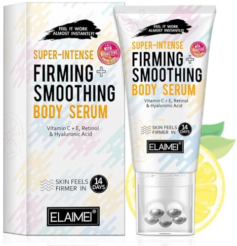P-Beauty - Fettverbrennungs Creme, Körperserum mit Vitamin C, E, Retinol, Hyaluronsäure & Koffein inkl Massage-Applikator - Anti Cellulite Körpercreme, Body Serum Feuchtigkeitsspendend & Hautstraffung
