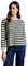 STREET ONE Damen A303183 Gestreifter Sweater, Marshy Green, 38 EU