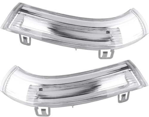2x Spiegelblinker Rechts Links Satz Paar Weiß Außenspiegel Blinker Seitenblinker Blinkleuchte Kompatibel Mit VW Passat Golf 5 6 Eos Jetta Sharan Skoda Superb Seat Alhambra 1K0949101 1K0949102