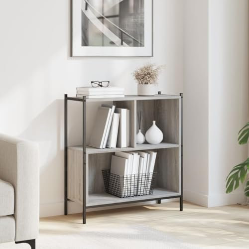 BOWEKAM Home & Garden-Bookcase grau Sonoma 72x28x77,5 cm Holzmöbel Wahl