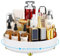 Bekeify 360 Rotating Makeup Organiser Storage Large Capacity Stylish Cosmetic Organiser for Lipsticks Perfume Skincare Organizer for Vanity & Dressing Table Bathroom Bedroom, White