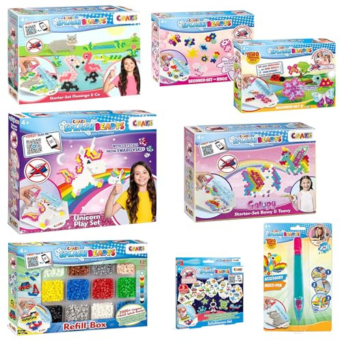 SPAR-SET 416611 - Splash Beadys - Wasser-Steckperlen Refill-Set mit zahlreichem Zubehör