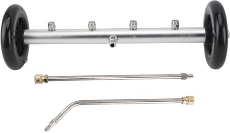 Pressure Washer Undercarriage Cleaner, Power Wash Water Broom, 16 Inch 4000PSI High Pressure Under Car Wash Water Broom with ExRod for Truck SUV Trailer (Blue Black)