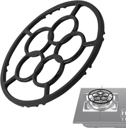 yakermur Anneau de wok en fonte résistant à la chaleur - Accessoire réutilisable pour cafetières, casseroles, poêles et ustensiles de cuisine
