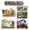 SAJAK Scotland Fridge Magnets Set of 6 – 3D Wooden Souvenir Gift– Scottish Icons Including Edinburgh Castle, Forth Bridge, Highland Cow, Piper, Thistle & Saltire Flag – UK Home Décor, Travel Keepsake