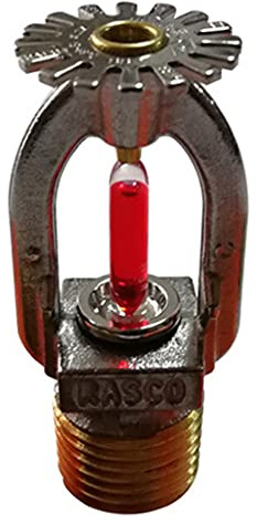 Automatischer Standardsprinkler K80, 68 °C, schnelle Reaktion für automatisches Sprinkler-Sprühgerät, 3,8 x 7,9 cm