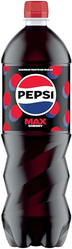 Pepsi Max Cherry No Sugar Cola Bottle 1.25L (Pack of 9)