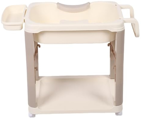 aqxreight Haarwaschbecken, Liegend, Wiederverwendbar, Ergonomisches Shampoo-Tablett mit Rollen für den Heimgebrauch, Braun, Damit Es Jeder hat. Shampoo-Becken, Haarwaschbecken, Haarwaschen (BROWN)