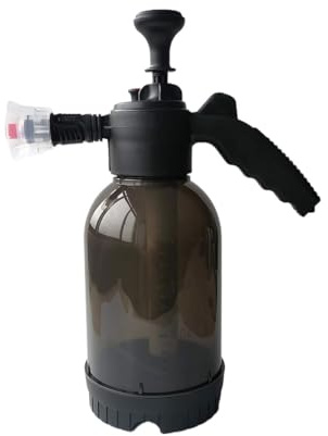 Cordless Pressure Washer, 2L Spray Bottle Hand Pump Foam Sprayer Cleaning Car Wash Gun Manual Air Pressure Water Jet Shampoo Snow,for Patio and Car(Black)