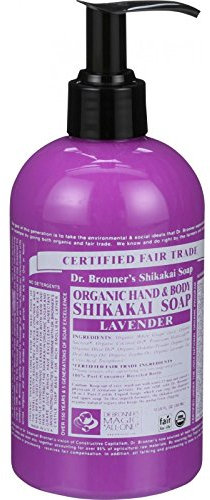 Dr. Bronner'S Fair Trade And Organic Shikakai Soap - Hand And Body - Liquid - Pump - Lavender - 12 Oz