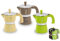 Moka Lady Shine verde 3 tazze verde