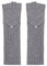 Oxfords Cashmere Lange Handschuhe aus Kaschmir, Grau