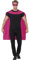 Amakando Déguisement de superhéros Cape et Masque de Super-héros Rose Tenue héros Adulte et Masque Cape vêtement superhéros Manteau Superman avec Loup Habits de héros Carnaval