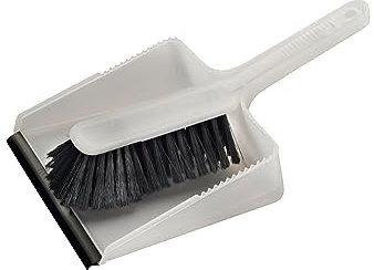 haug bürsten - Kehrgarnitur - Ideal um jeglichen Dreck zu entfernen - Frabe: Weiß - Größe: 34 x 18,5 x 7 cm - Made in Germany