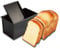 CANDeal Molde para Tostar con Tapa Rectangular Pan Antiadherente Tostado para Hornear Para 450g de masa, Negro, Liso