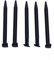 Amazingdeal Lot de 5 Stylets en métal pour Nintendo 2DS Noir
