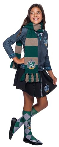 Rubie's Official Harry Potter Slytherin Deluxe-Schal, Kostümzubehör für Kinder und Erwachsene, Einheitsgröße, Alter ab 6 Jahren Halloween