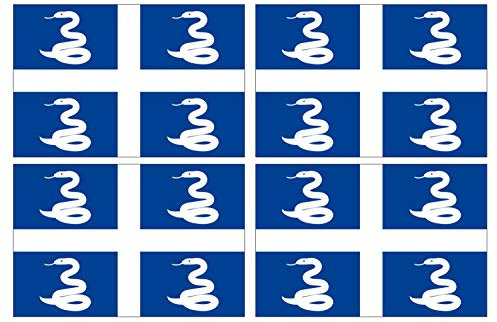 Supstick Lot de 4 Autocollants Stickers Drapeau de Pays Nation Martinique Format 12x8cm