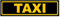 Kiwistar - Autoaufkleber - Taxi - Hinweis Aufkleber Sticker für Auto, Kfz, Fahrrad, PKW, LKW - 20cm - Gelb-Schwarz
