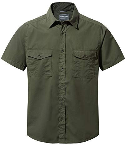 Craghoppers Mens Kiwi Short Sleeve Hiking Shirt, Cedar, L EU