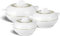 Tmvel Ambiente Lot de casseroles isothermes 1,2, 1,6 et 2,5 l (blanc)