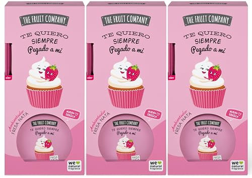 The Fruit Company, Ambientador Mikado Fresa Nata, 40 ml, Paquete de 3