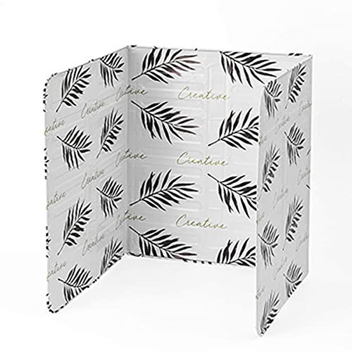 Anti-Spritzer-Schild Guard,Küche Öl Baffle,Folding Platte Küche hochtemperaturbeständig feuerfest wasserdicht faltbar Board,Aluminium Öl spritzwassergeschützt Kochen Werkzeug,Weiß,84.5x32.5x0.08cm