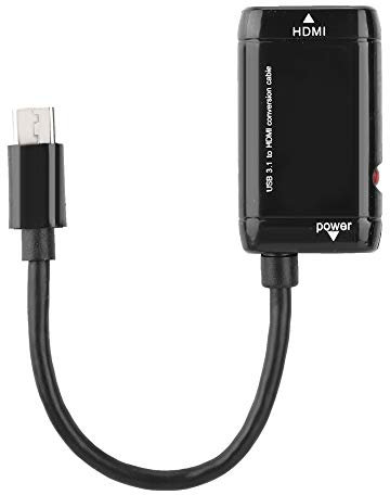 ciciglow USB C auf HDMI Adapter, USB 3.1 Typ-C Port auf HDMI Buchse Adapter USB 3.1 Kabel für MHL Android Phone Tablet