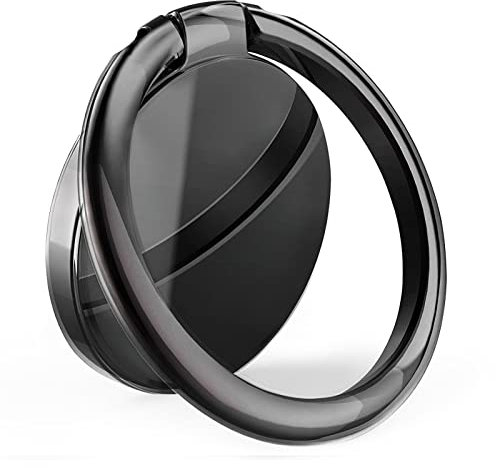 YGKJ Anneau Support Téléphone, Rotation 360 Degrés Bague Support en Métal Compatible avec iPhone 13 Pro Max Mini 12 11 XS XR X 8, Huawei, Galaxy S10 S9 et Tous Les téléphones intelligents (Noir)