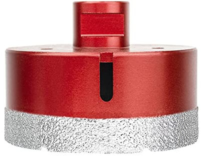 Meccion Scie Cloche Diamant Foret avec Filetage M14 pour le forage à sec ou humide de manière professionnelleà sec en Porcelaine, Carrelage, Granit, Marbre, Verre (80mm)