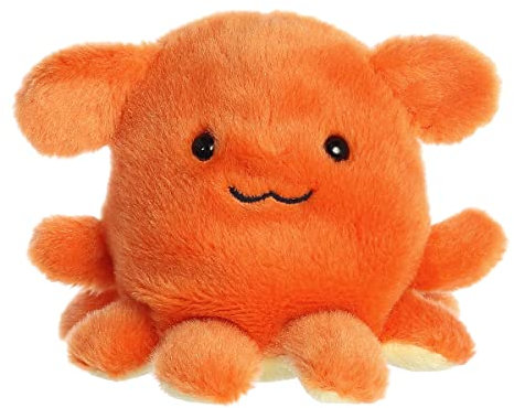 Aurora® Adorable Palm Pals™ Ditsy Octopus™ Plüschtier - Spaß in der Größe einer Tasche - On-The-Go Play - Orange 5 Zoll