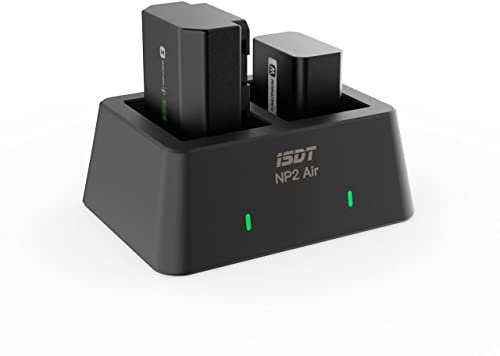 ISDT NP2 Air Camera Battery Charger, NP-FZ100 NP-FW50 NP-BX1 Intelligent Two-Way Charger for Sony Batteries Cyber-Shot DSC-RX100, DSC-RX100 II, DSC-RX100M II, DSC-RX100 III, DSC-RX100 V, DSC-RX100 IV