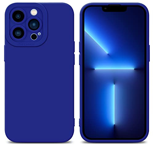 Cadorabo Hülle kompatibel mit Apple iPhone 12 PRO MAX Schutzhülle TPU Silikon Case Liquid Design mit Kameraschutz Slim Kratzfest Weiche Gummi mit Rundumschutz Case Hülle für iPhone 12 PRO MAX in Blau