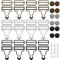 Lusofie 12 Sätze Dungaree Schnallen Metall Latzhosen Schnallen Rechteckig Schiebe Schnalle Ersatz Hosenträgerschnalle Set für Overall Lätzchen Umstandsmode Rucksack