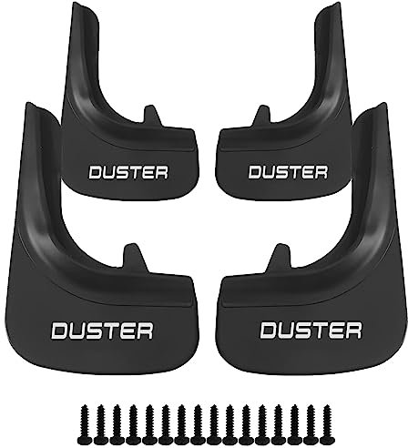 Axenture Car Mud Flaps Kit For Dacia Duster 2018-2023 Front Rear Rubber Splash Guards Tire Mudflaps Protector Accessories Wheel Well Guards 4 PCS
