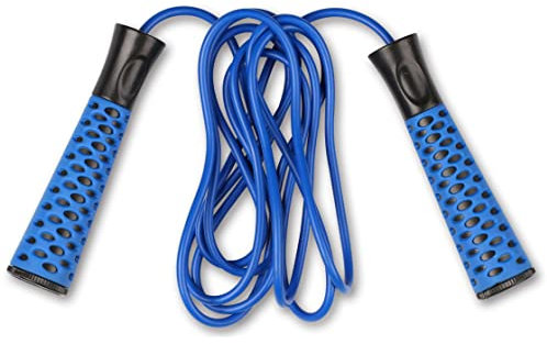 DRUNA Comba de PVC con Asas de Plástico Cordón Longitud Ajustable INDIGO 2,75 m (Azul)