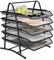 XJYMCOM Mesh Desk Organiser 5 Tier Mesh Letter Tray,Office Filing Trays Holder Desk Tray Organiser Desk Drawer Tray A4 File Storage Mesh Filling Collection