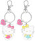 Hello Kitty Sanrio M dchen BFF Schl sselanh nger 2er Set - Imit. Rhodium und Friends Schl sselanh nger Set Offizielle Lizenz, Hello Kitty und meine Melodie, Small