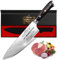 Scharfes Küchenmesser mit Gravur Geschenke für Mama - 34 Cm Kochmesser Profi Messer - Cool Geburtstagsgeschenk Geschenkideen für Frauen Mutter Oma, High Carbon Deutsch EN. 4116 Edelstahlmesser