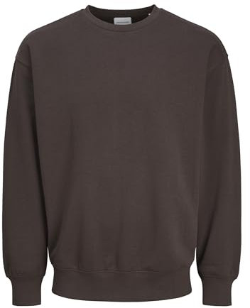 JACK & JONES Herren JJECHARGE Sweat Crew Neck NOOS Sweatshirt, Mulch,XS