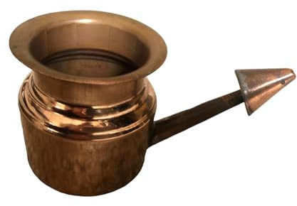 Pot Neti 100 % cuivre ayurvédique Lota Health Nez Irrigation Nettoyage Puja Pooja