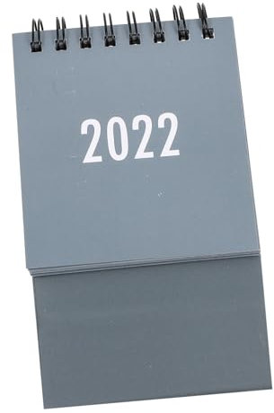 STOBOK 1stk 2022 Mini-tischkalender Schreibtisch Kalender 2021-2022 Schreibtischkalender Schulkalender Tischkalender September 2021-2022 Tischkalender 2021-2022 Erröten Büro Erdfarben