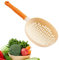Zuasdvnk Pala in silicone bollente | Colino per pasta | Setaccio per colino alimentare riutilizzabile in silicone per cucinare pasta, pasta e gnocchi
