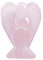 Lovionus89 Natürlich Rosenquarz Engel Statue, Handgeschnitzt Stein Heilung Kristall Tasche Figuren Dekoration, 7.5 cm
