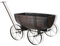 Garden Planter Wagon Wheel Decorative Flower Cart Stand With Handle & Wheels – Outdoor Gardening Planters Wheelbarrow Planter For Outdoor Garden Patio Decor