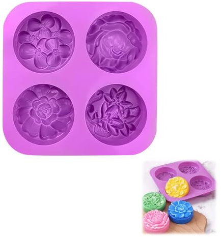 Moules à Savon en Silicone,3D Moules Savons à Silicone,Moule à savon fait main pour savon,Réutilisable Moules à Savon à la Main,Moule à Savon en Silicone Antiadhésif pour Bricolage Artisanal